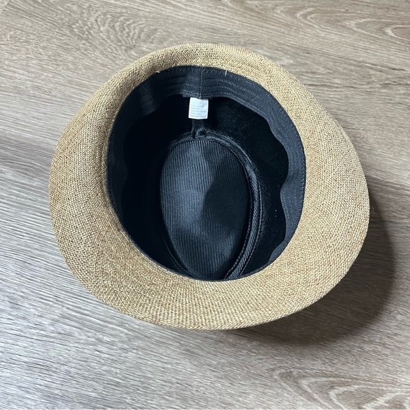 Stylish Straw Fedora Hat with Plaid Band – Unisex, Lightweight & Breathable - Picture 3 of 4